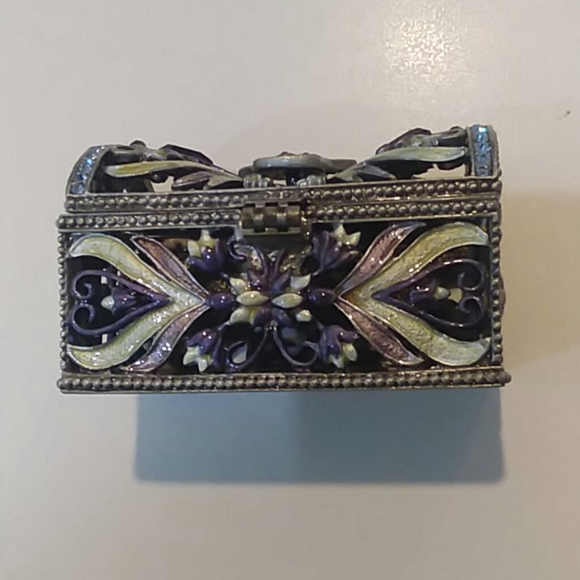 Beautiful Gemstone Hamsa Jewelry Box - Picture 3 of 6